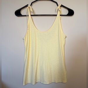 Elegant Yellow Tie-Strap Camisole